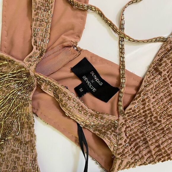 DUNDAS x REVOLVE Cher‎ Embellished Mini Dress in Gold - Picture 13 of 14